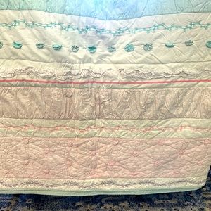 Pottery barn kids quilt and shams